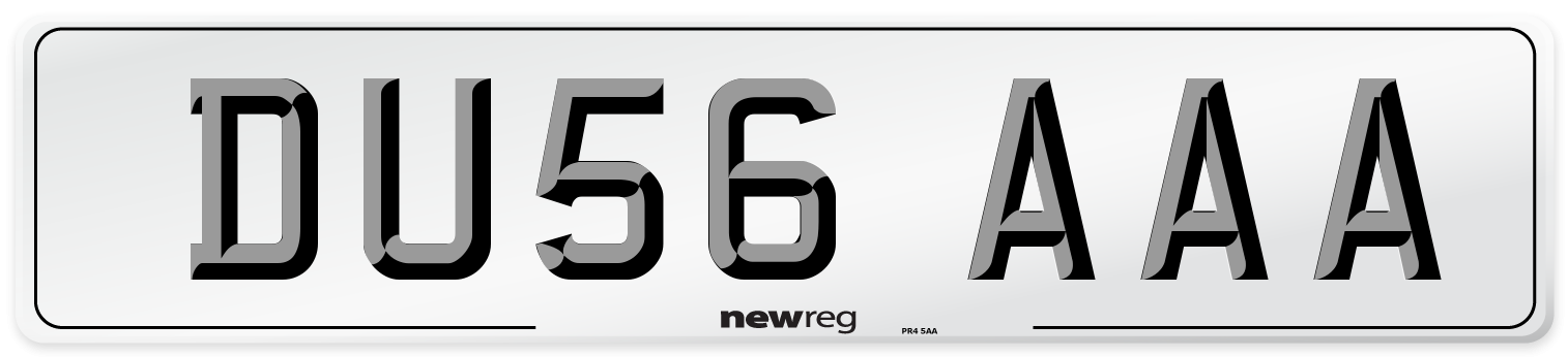 DU56 AAA Number Plate from New Reg